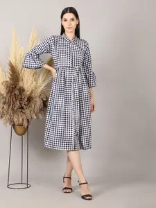 MAIYEE Checked A-Line Dress