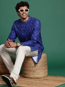 Sangria Geometric Printed Kurta