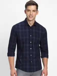 FOREVER 21 Checked Spread Collar Pure Cotton Casual Shirt