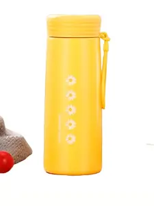 WELOUR Multicoloured Single Glass Printed Water Bottle