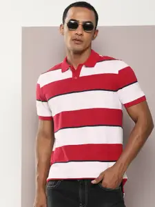 Kook N Keech Men Striped Polo Collar T-shirt