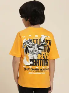 Kids Ville Boys Batman Printed Round Neck Short Sleeves Cotton Regular T-shirt