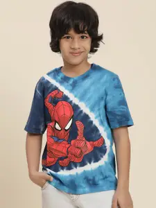 Kids Ville Boys Batman Printed Round Neck Short Sleeves Cotton Regular T-shirt