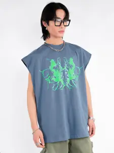 UNRL Pure Cotton Printed T-shirt