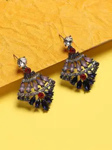 Sangria Silver Plated Drop Earrings