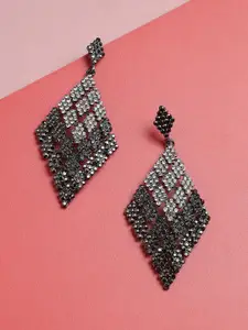 Sangria Silver Plated Drop Earrings