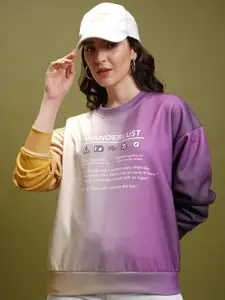 Tokyo Talkies Women Multicoloured Printed Sweatshirt