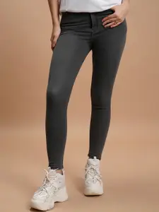 Tokyo Talkies Women Grey Skinny Fit Stretchable Jeans