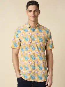 Allen Solly Custom Fit Floral Printed Pure Cotton Casual Shirt
