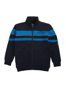 Gini and Jony Boys Mock Collar Cotton Bomber Jacket