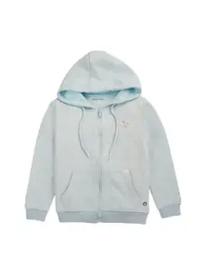 Gini and Jony Girls Hooded Fleece Front-Open Sweatshirts