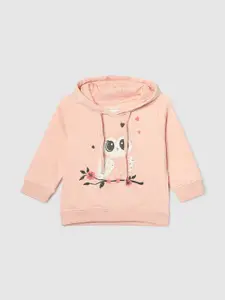 max Infant Girls Embroidered Hooded Pullover