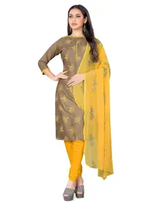 MANVAA Floral Printed Unstitched Dress Material