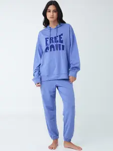 I like me Typography Printed Relaxed Fit Night Suit