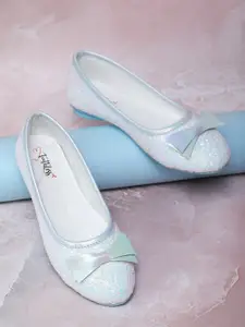 toothless Girls Embellished Bows Detail Ballerinas Flats