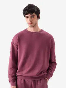 The Souled Store Men Maroon Sweatshirt