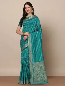 KALINI Ethnic Woven Design Silk Blend Designer Kanjeevaram Saree