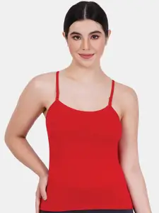 Buy online Red Solid Camisole from lingerie for Women by Fbar for