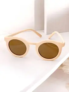 JOKER & WITCH Women Brown Lens & Brown Round Sunglasses