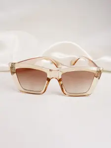 JOKER & WITCH Women Brown Lens & Brown Wayfarer Sunglasses