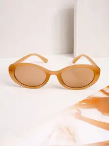 JOKER & WITCH Women Oval Sunglasses with UV Protected Lens JWSG127