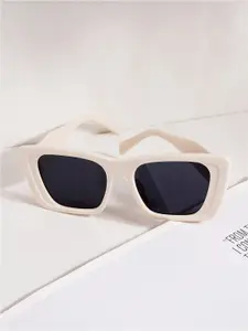 JOKER & WITCH Women Black Lens & Brown Square Sunglasses