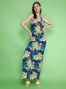 LULU & SKY Floral Printed Sleeveless Maxi Dress