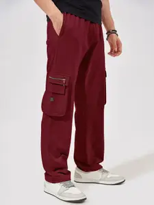 Maniac Men Oversized Cotton Cargo Track Pants