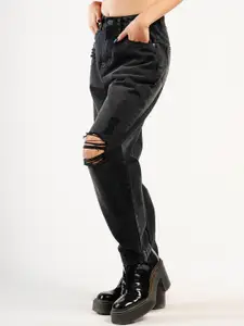 FREAKINS Women Straight Fit High-Rise Light Fade Pure Cotton Jeans