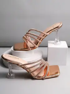 Brauch Embellished Square Toe Stiletto Heels