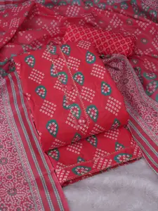 ASISA Bandhani Printed Unstitched Dress Material