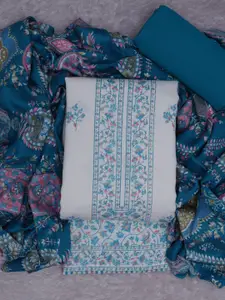 ASISA Floral Woven Designed Pashmina Unstitched Dress Material