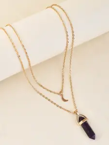 Voylla Gold-Plated Necklace With Pendant