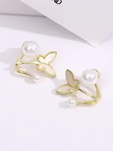 Krelin Gold-Plated Butterfly Stud Earrings