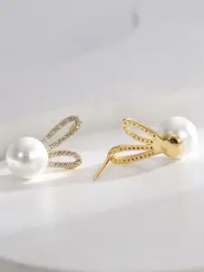 Krelin Gold-Plated Pearl-Beaded Earrings