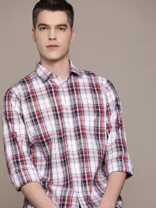 Nautica Pure Cotton Classic Fit Tartan Checked Casual Shirt