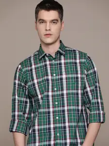 Nautica Pure Cotton Classic Fit Tartan Checked Casual Shirt