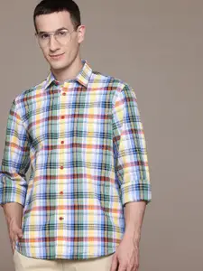 Nautica Pure Cotton Tartan Checks Casual Shirt