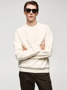 MANGO MAN Lightweight Cotton Sweatshirt