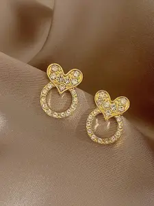 VAGHBHATT Gold-Plated Stone Studded Studs