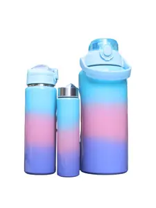 WELOUR Multicoloured Single Stainless Steel Printed Water Bottle
