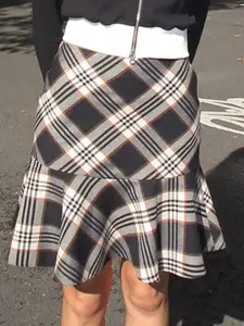 StyleCast Striped Peplum Skirt