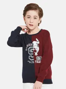 Octave Boys Spiderman Printed Fleece Pullover Sweatshirt