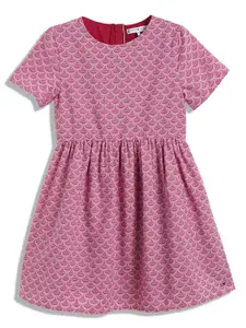 Tommy Hilfiger Girls Floral Printed Fit & Flare Dress