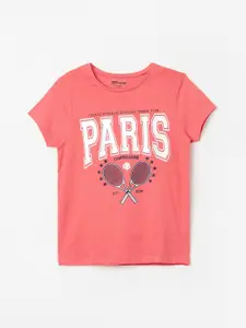 Fame Forever by Lifestyle Girls Coral Printed T-shirt