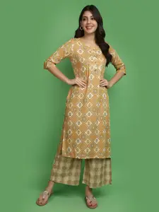 V-Mart Ethnic Motifs Printed Straight Kurta