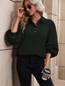 StyleCast Women Black Sweatshirt