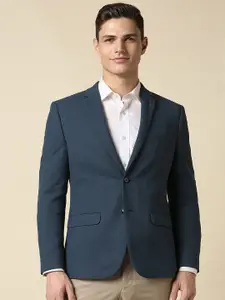 Allen Solly Textured Single-Breasted Slim Fit Blazers