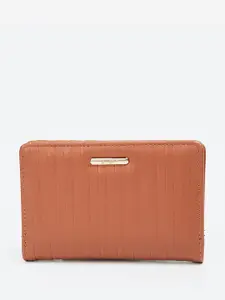 Ginger by Lifestyle Women Tan PU Three Fold Wallet