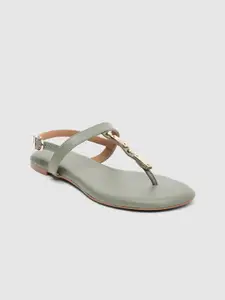 Inc 5 Women Embellished T-Strap Flats